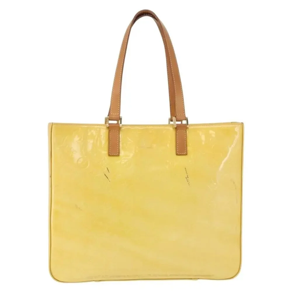 Louis Vuitton Monogram Vernis Columbus Tote Yellow